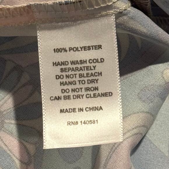 Tunic Dress Flare Sleeve Y2K Boho Hippie Festival Psychedelic Retro Floral 2X - Picture 4 of 5